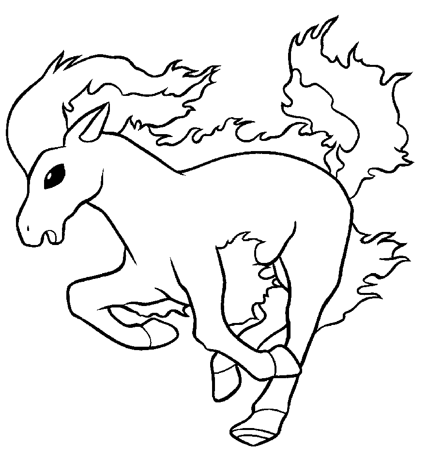 Coloriage de poney gratuit à imprimer
