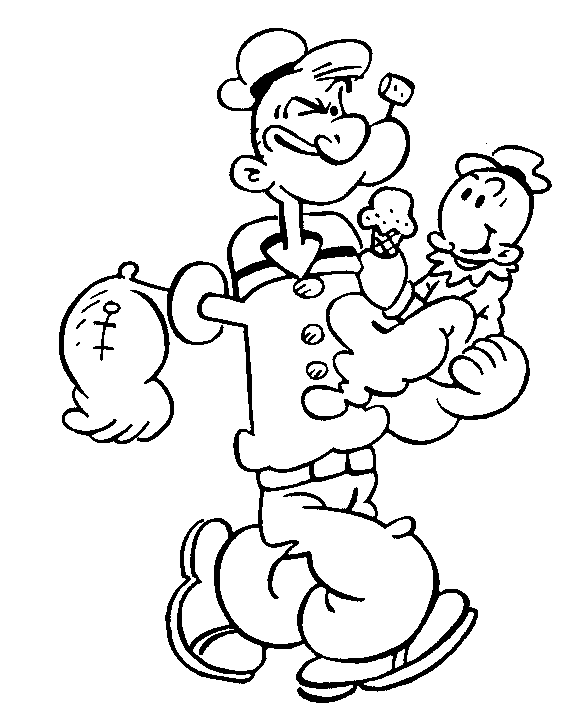 coloriage popeye 