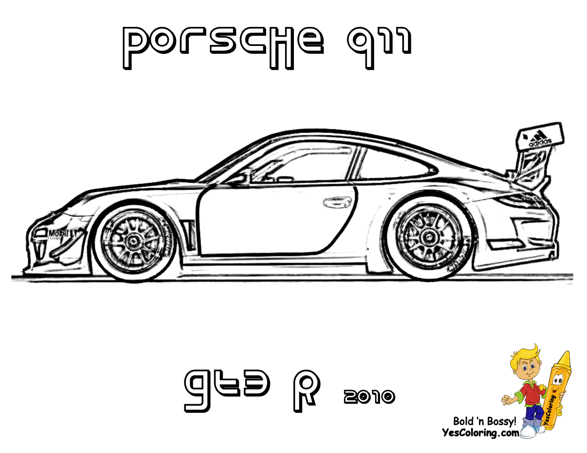 Dessin Coloriage Porsche