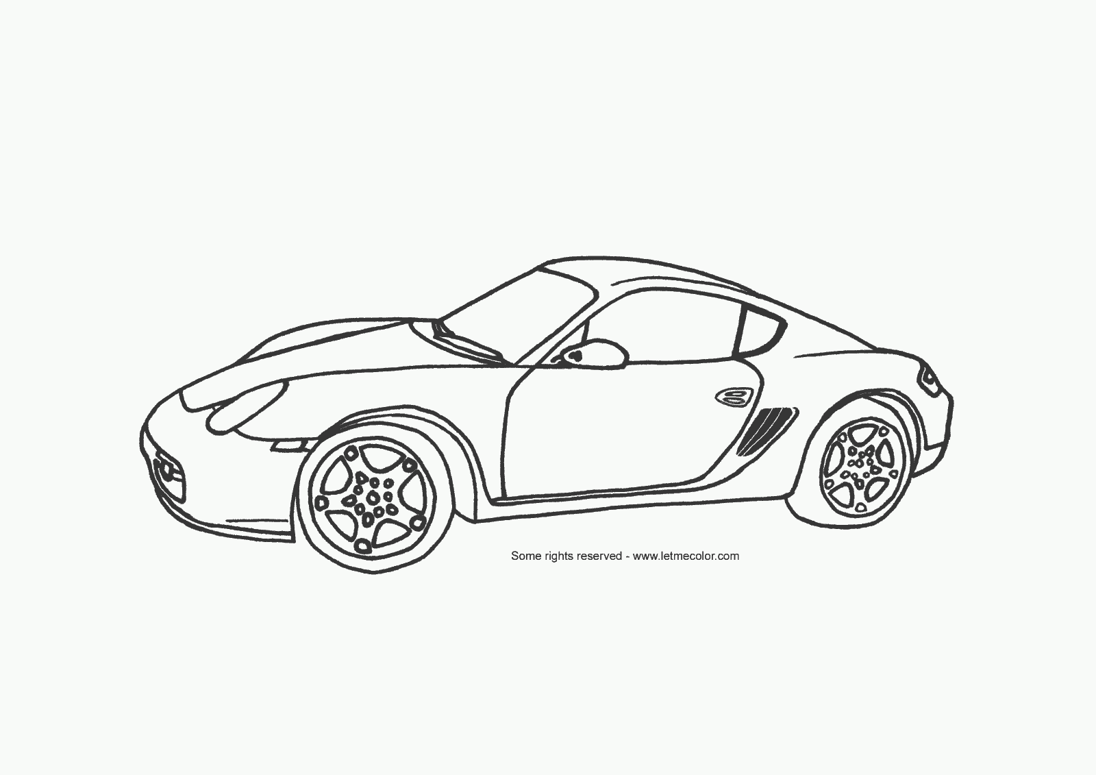 Dessin #16718 - dessin gratuit Porsche a imprimer et colorier