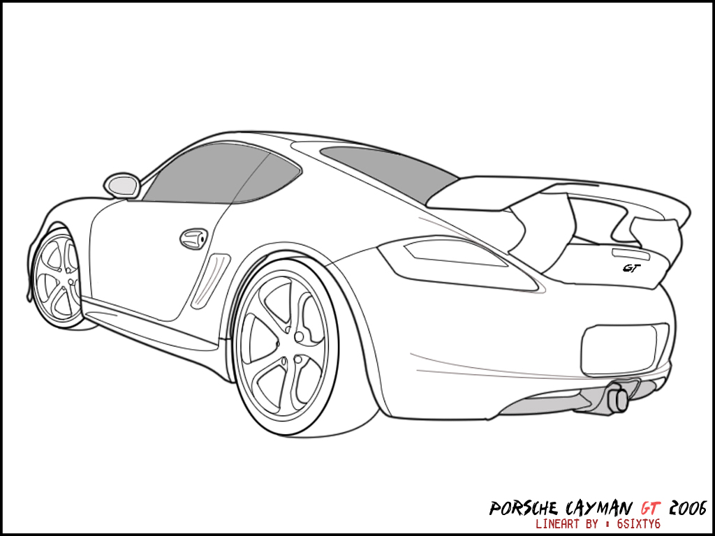 Dessin dessin de Porsche gratuit