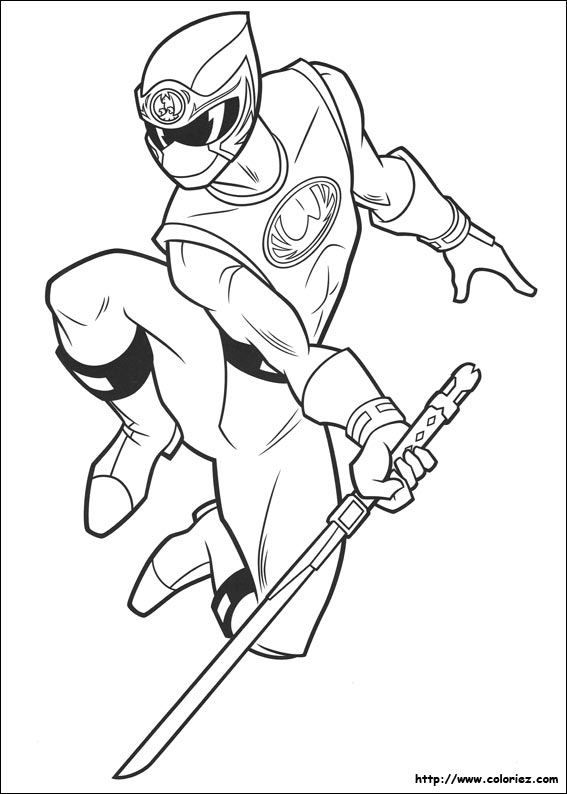Coloriage Power Rangers Super Megaforce