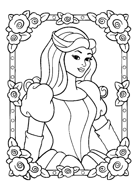 Coloriage princesse gratuit - dessin a imprimer #11