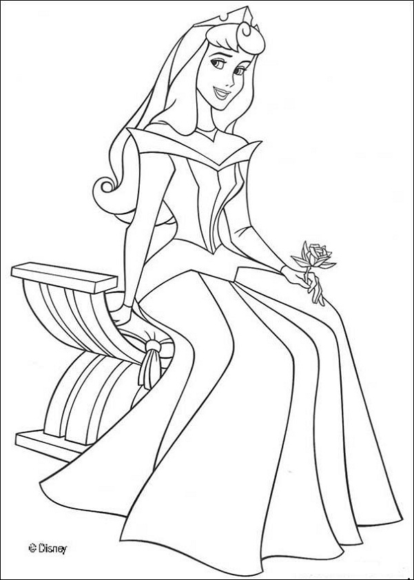 Coloriage princesse gratuit - dessin a imprimer #14