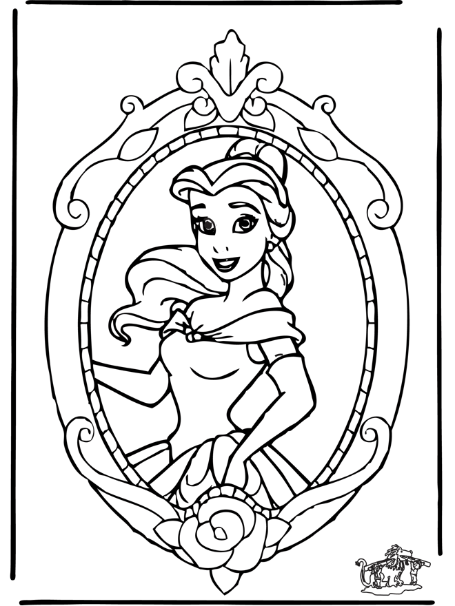 Coloriage princesse gratuit - dessin a imprimer #140
