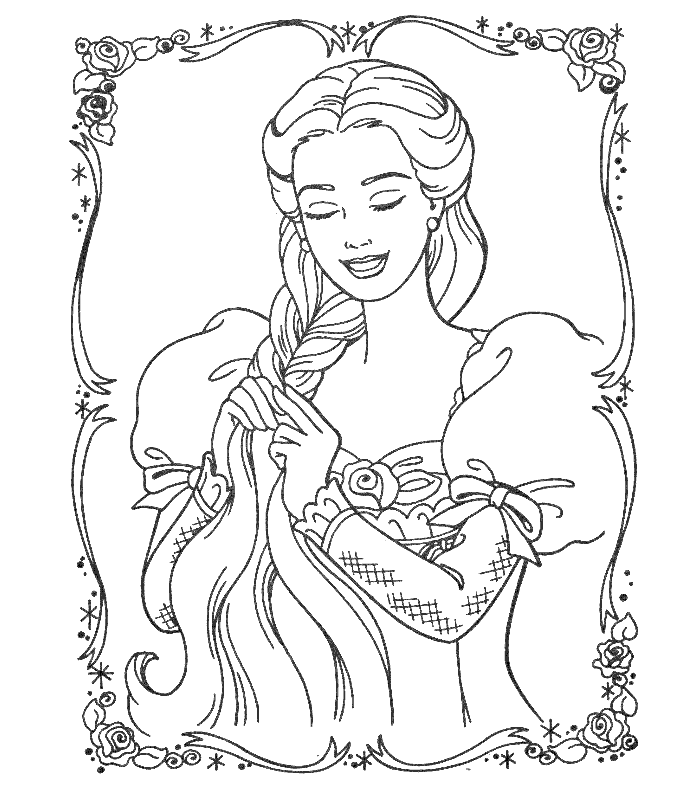 Coloriage princesse gratuit - dessin a imprimer #2