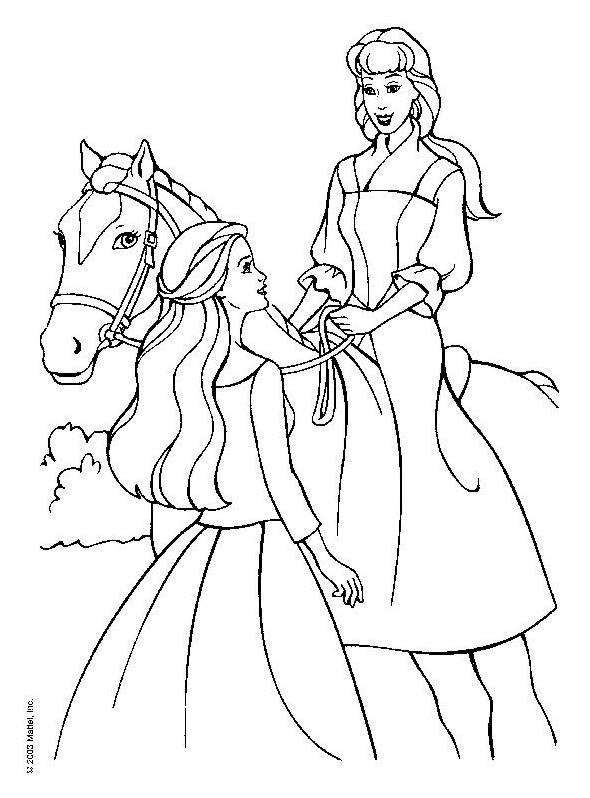 Coloriage princesse gratuit - dessin a imprimer #213