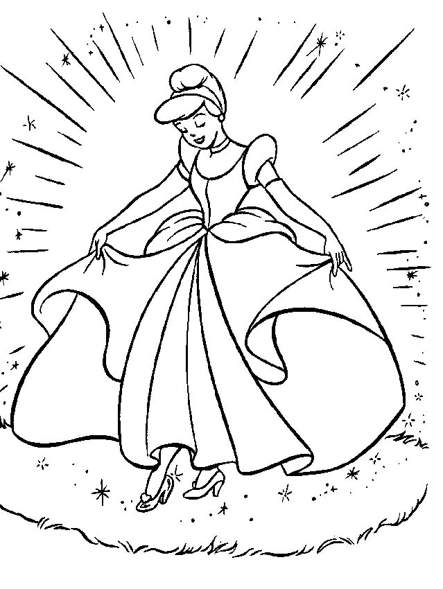 Coloriage princesse gratuit - dessin a imprimer #225