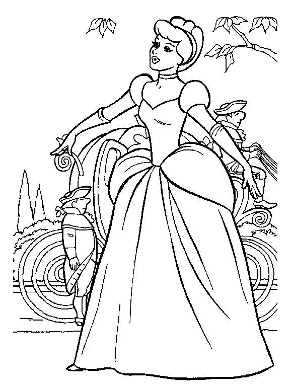 Coloriage princesse gratuit - dessin a imprimer #263