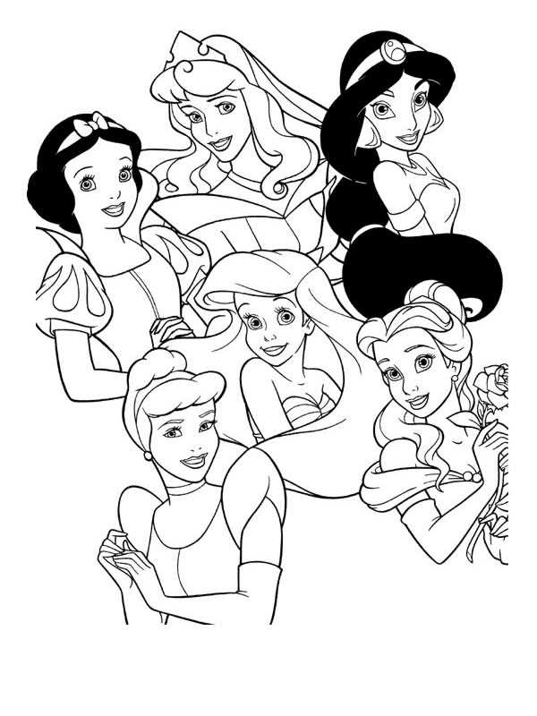 Coloriage princesse gratuit - dessin a imprimer #39