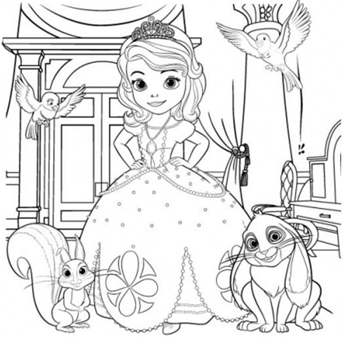 Coloriage princesse gratuit - dessin a imprimer #59