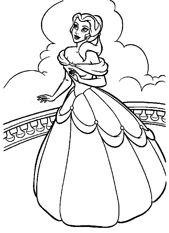 Coloriage princesse gratuit - dessin a imprimer #63