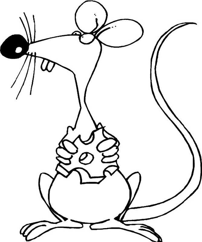 Dessin #13669 - Coloriage rat