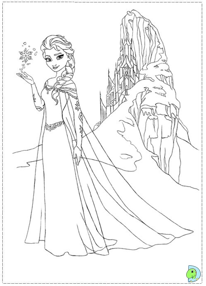 Coloriage reine des neiges gratuit - dessin a imprimer #100