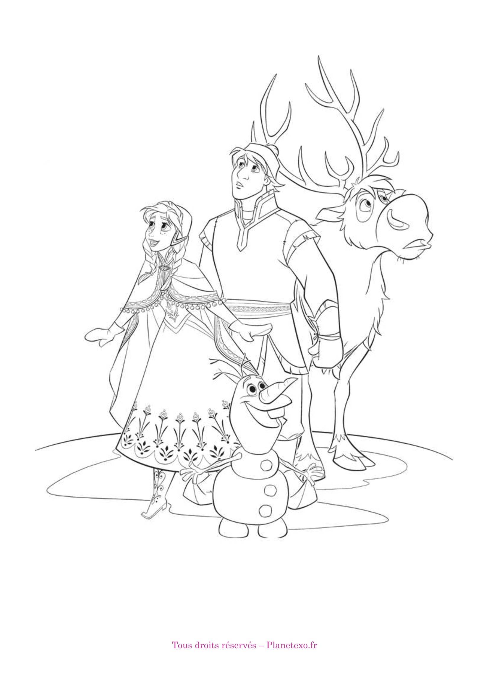 Dessin Pour Coloriage Reine Des Neiges