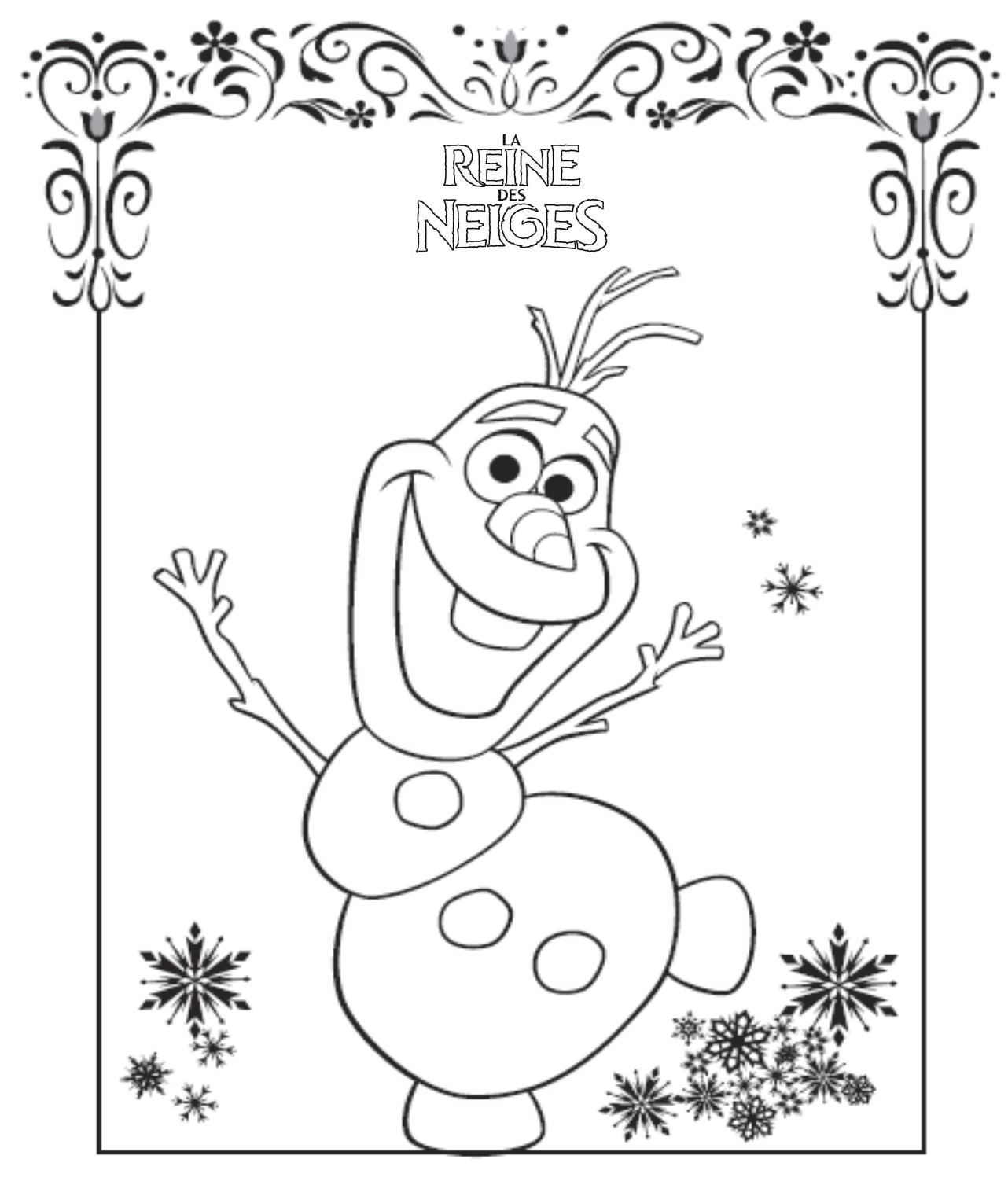 Coloriage reine des neiges gratuit - dessin a imprimer #225
