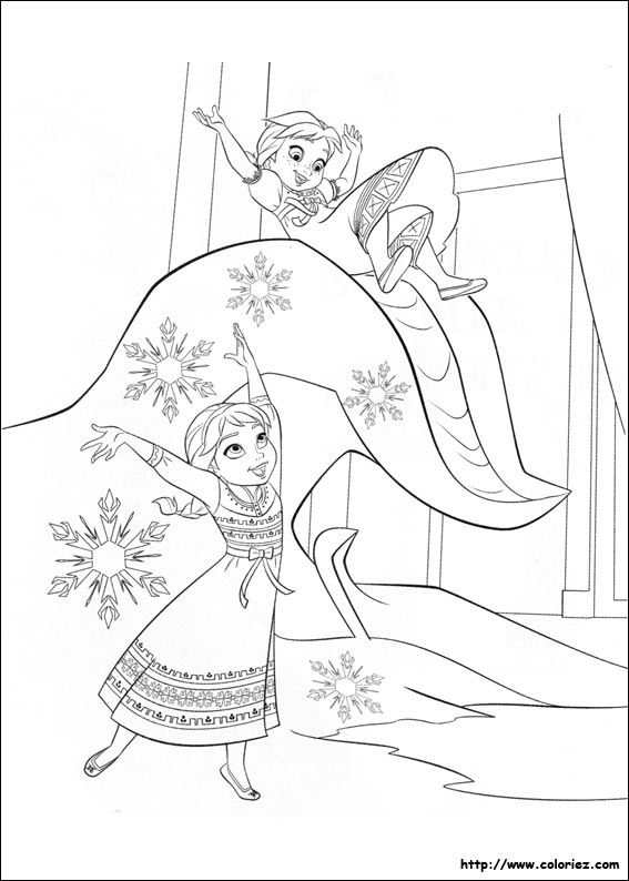 Coloriage reine des neiges gratuit - dessin a imprimer #47