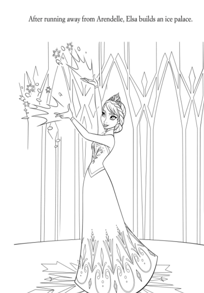 Coloriage A Imprimer De La Reine Des Neiges