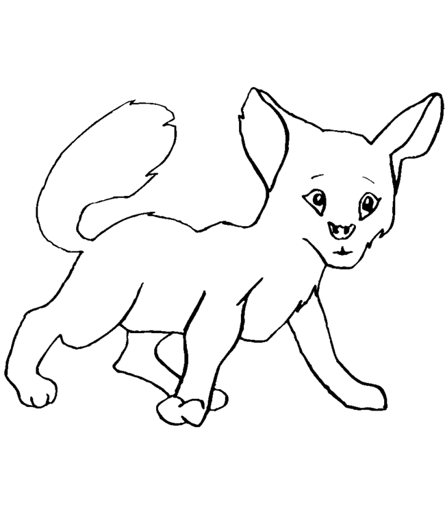 Dessin #13686 - Une Jolie image de renard à colorier et imprimer