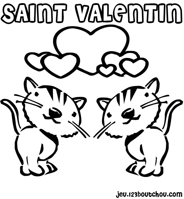 Dessin #11015 - Coloriage saint-valentin a imprimer
