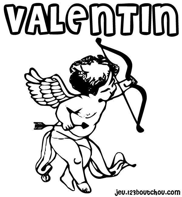 Dessin #11017 - dessin de saint-valentin a colorier et imprimer