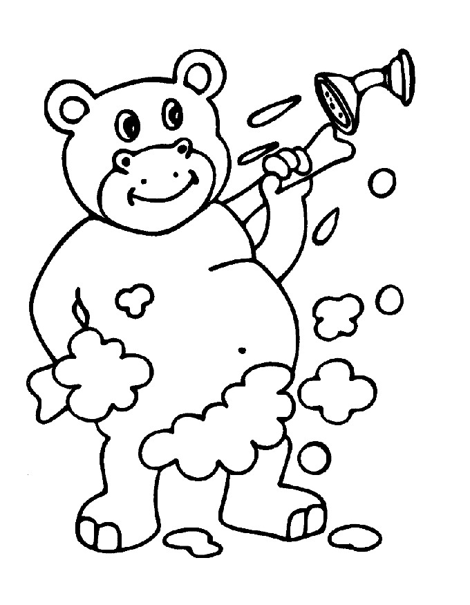 Image #22353 - Coloriage salle de bain gratuit
