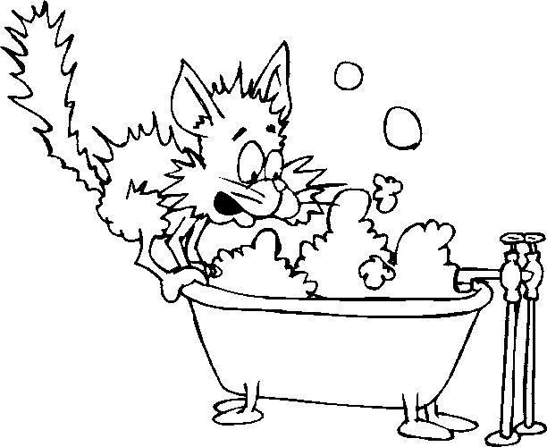 Image #22384 - Coloriage salle de bain gratuit