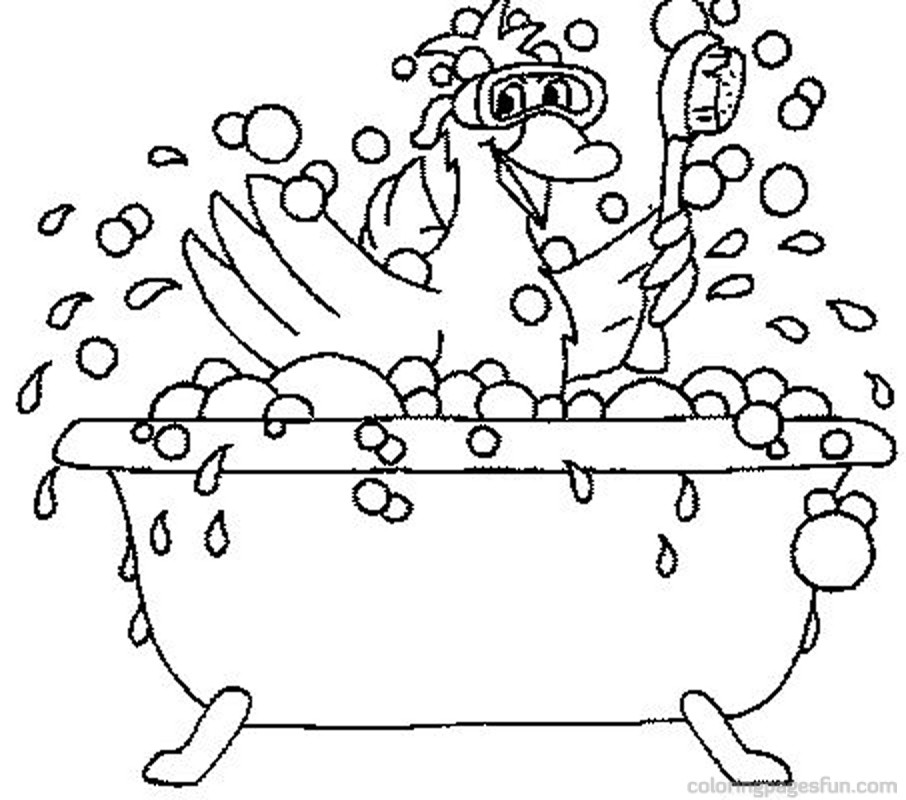 Image #22386 - Coloriage salle de bain gratuit