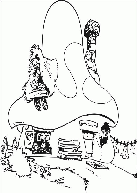 Coloriage schtroumpf gratuit - dessin a imprimer #194