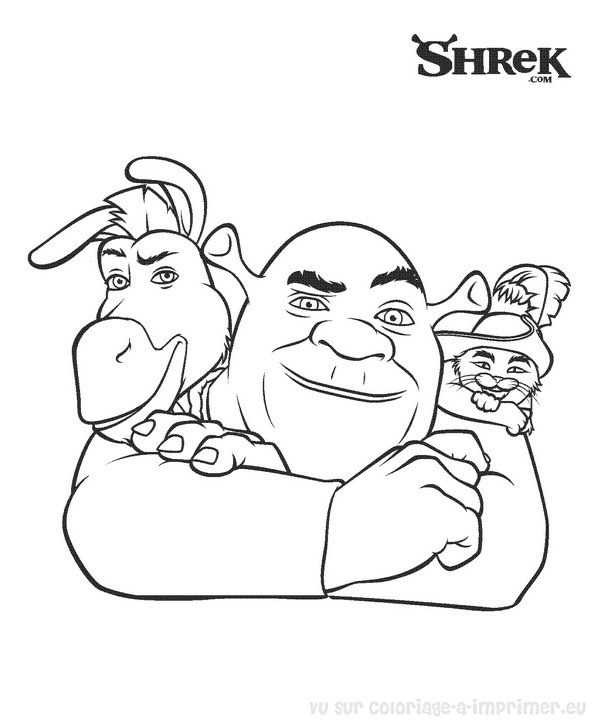 124 Dessins De Coloriage Shrek à Imprimer Sur Page 12