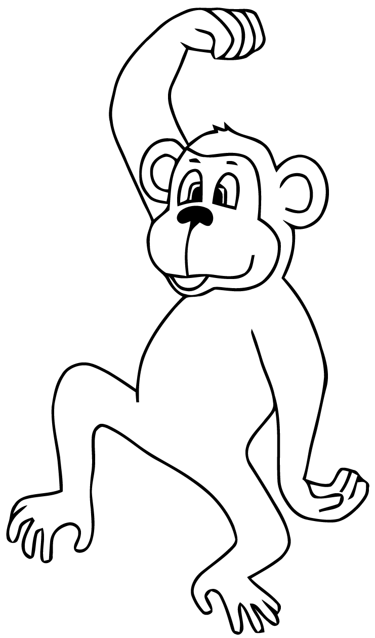 Dessin #13766 - Une belle image de singe a imprimer