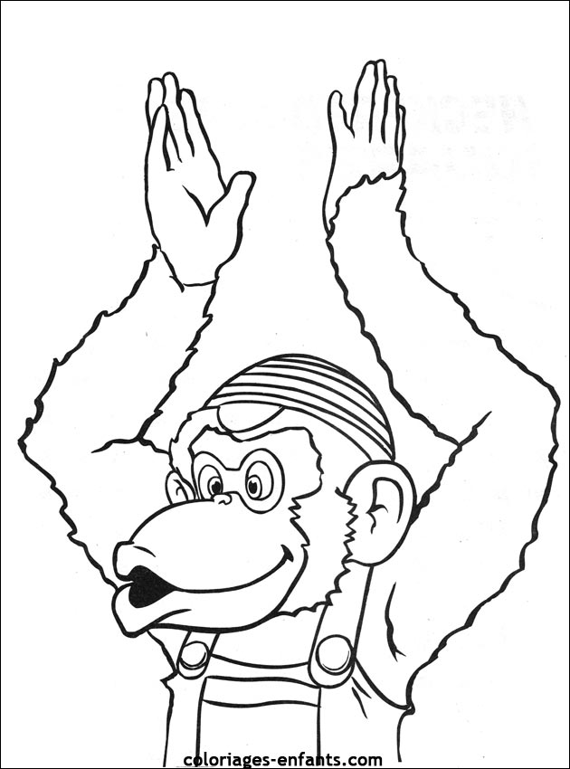 Dessin #13784 - dessin de singe imprimer et colorier