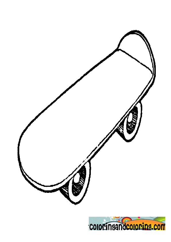 Dessin #16775 - dessin de skateboard