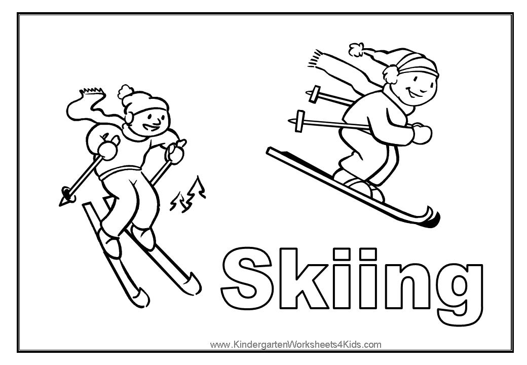 Image #17469 - Coloriage ski gratuit