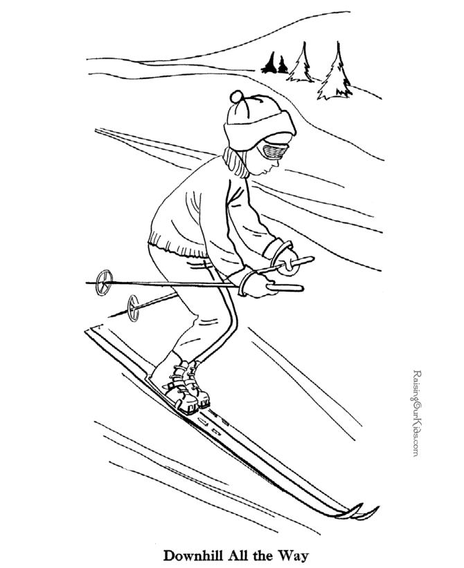 Image #17488 - Coloriage ski gratuit