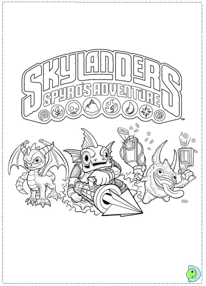 Image #26419 - Coloriage skylanders gratuit