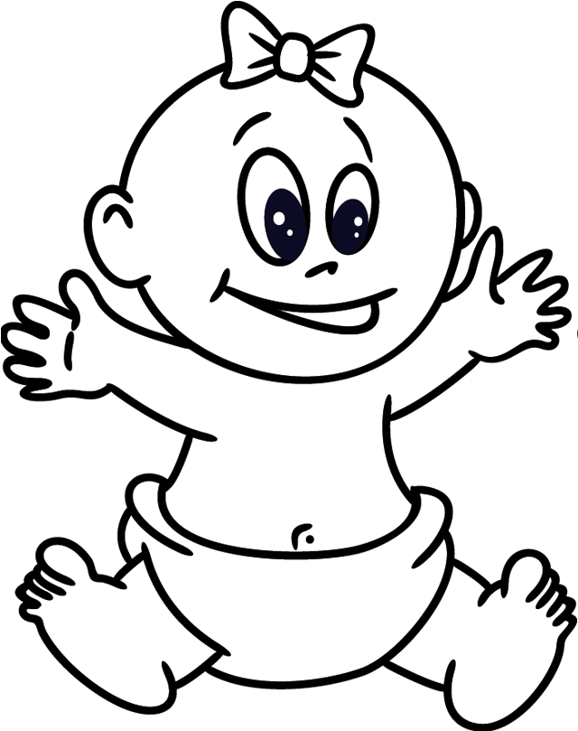 baby clotheline coloring pages - photo #12