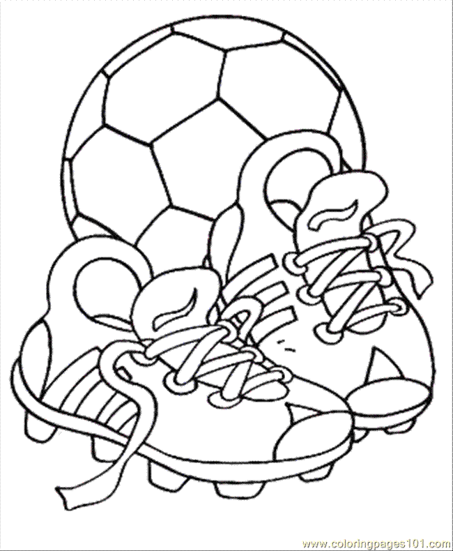 Image #17545 - Coloriage soccer gratuit