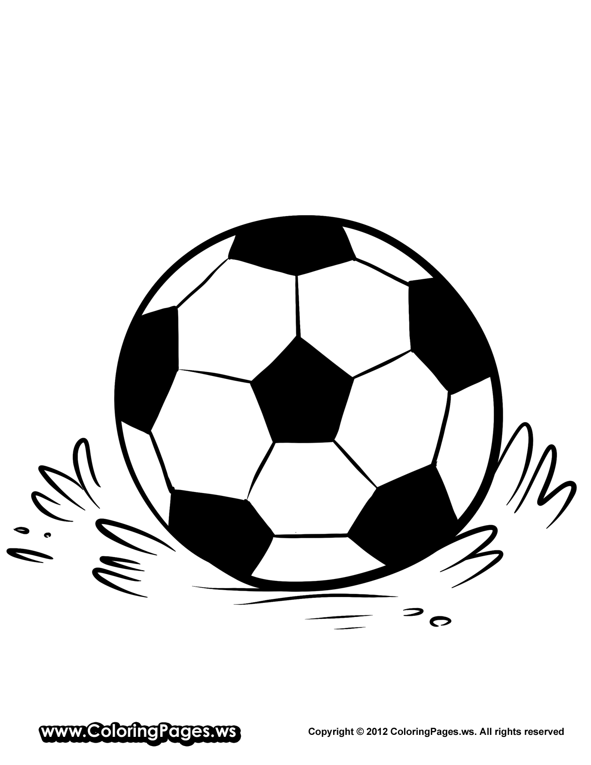 Image #17567 - Coloriage soccer gratuit