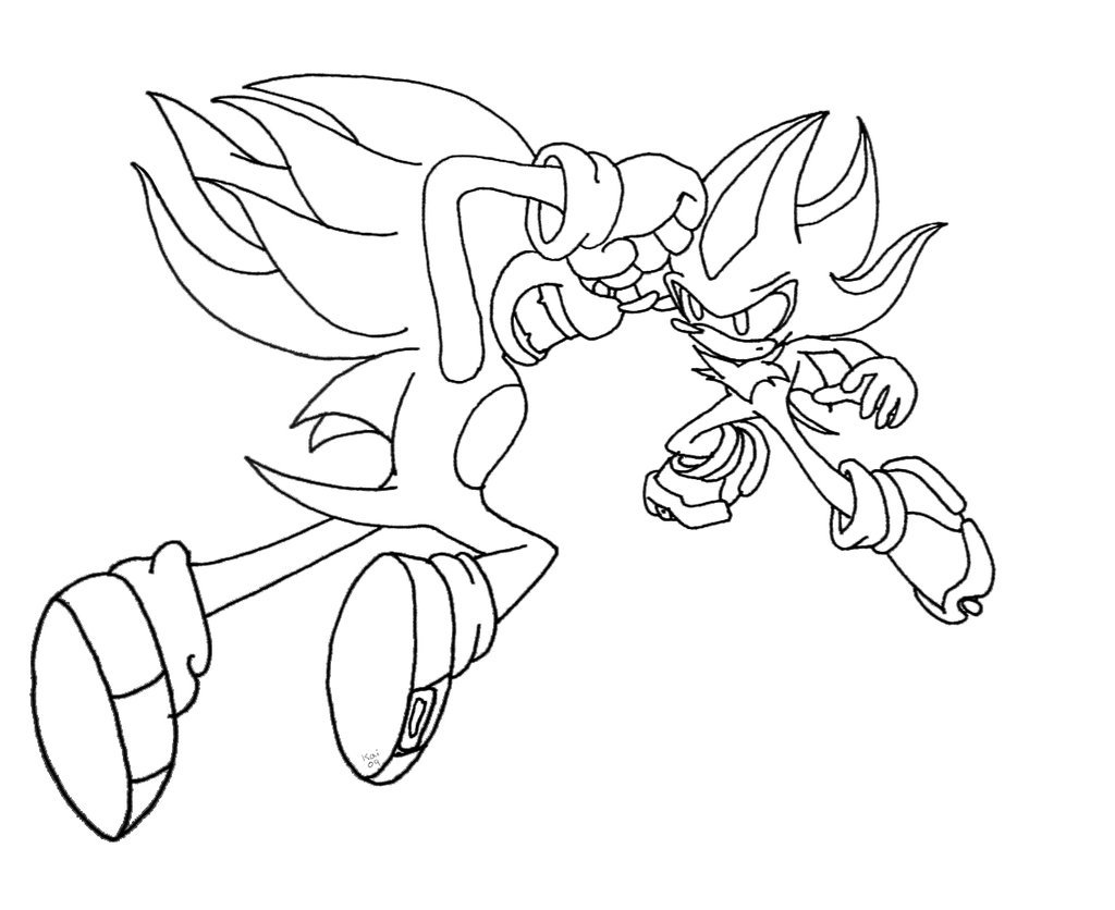 Dessin gratuit sonic a imprimer
