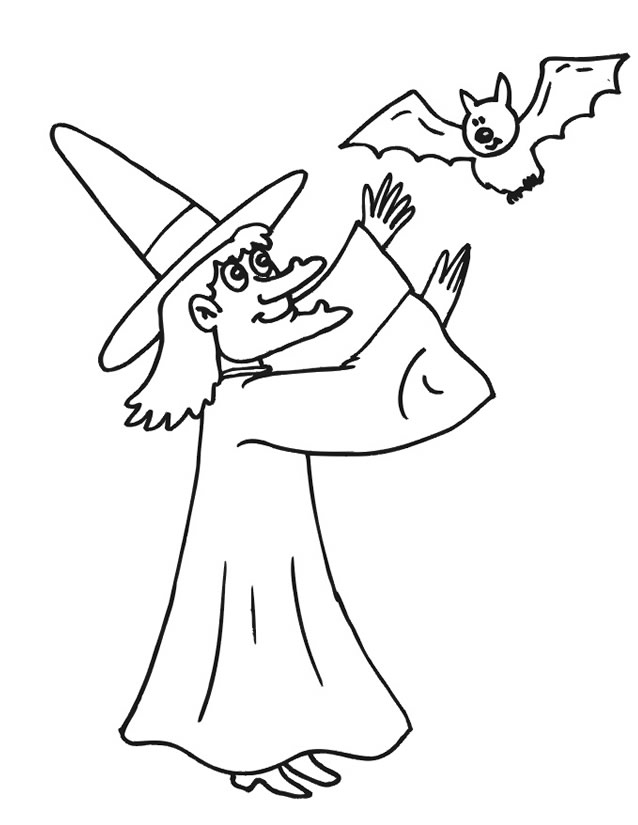 Dessin #15542 - image amusante de sorcière a imprimer