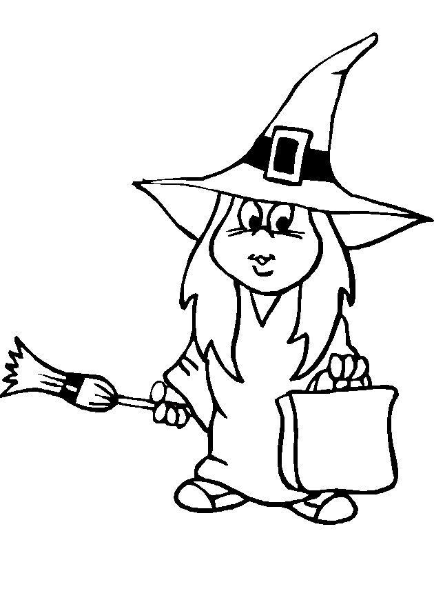 Dessin #15552 - dessin de sorcière gratuit