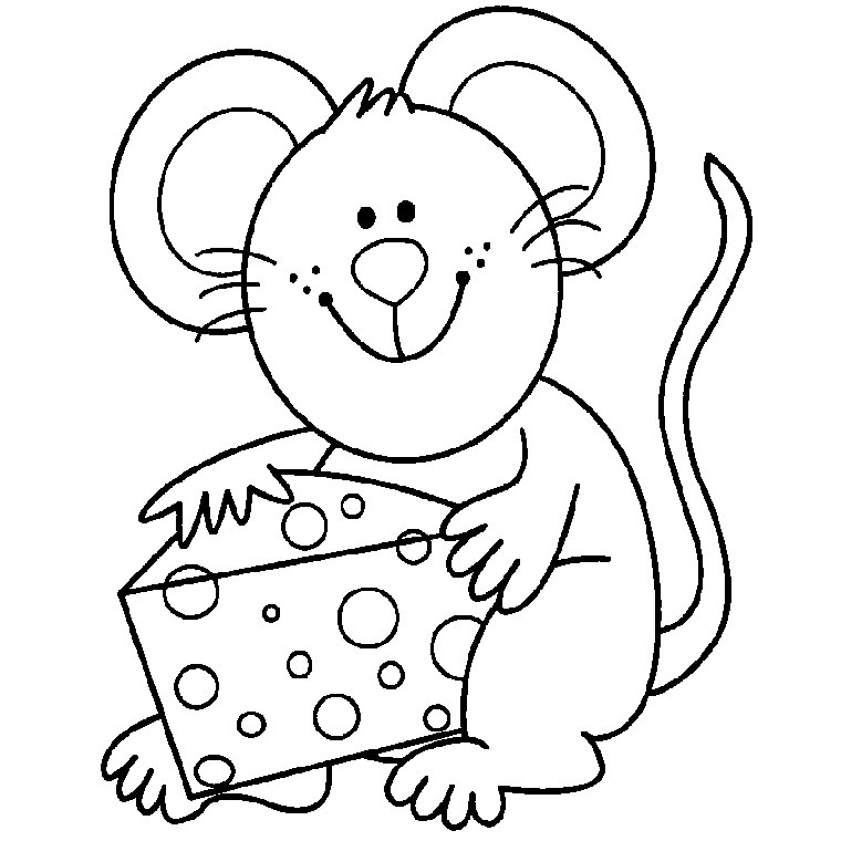 Dessin #13809 - coloriage de souris à imprimer