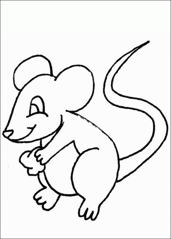 Dessin #13811 - Dessin gratuit de souris a imprimer et colorier
