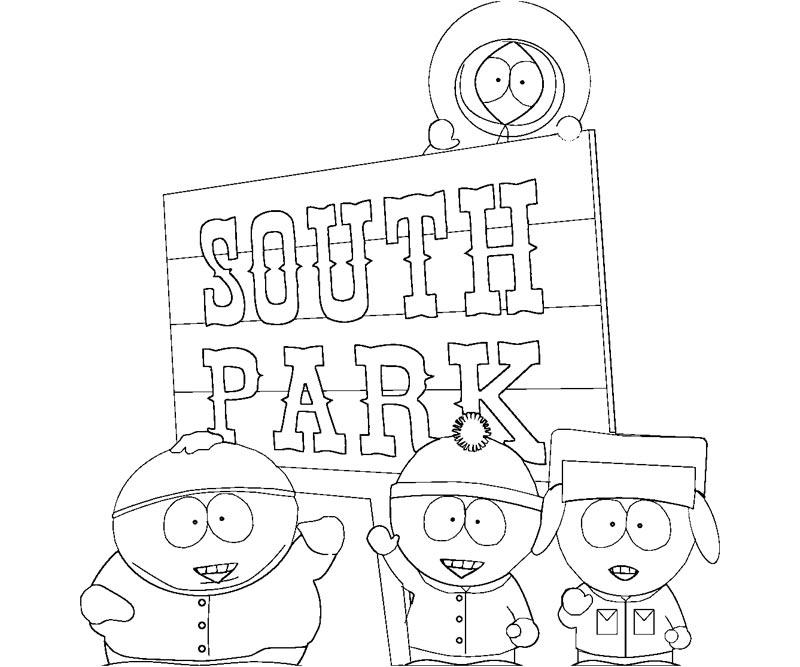 Dessin de south park à imprimer