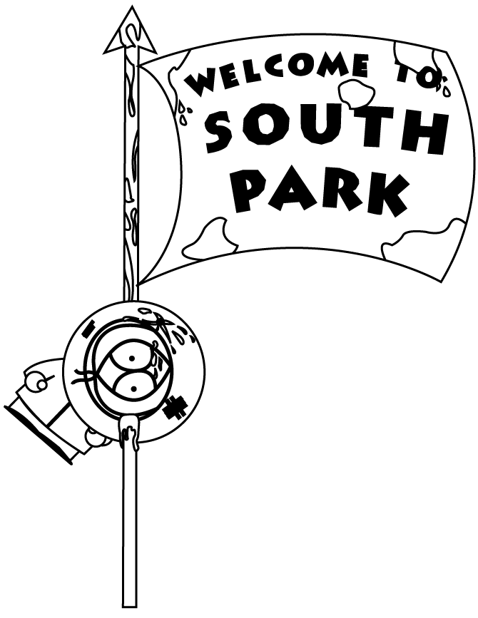 Coloriage de south park a colorier