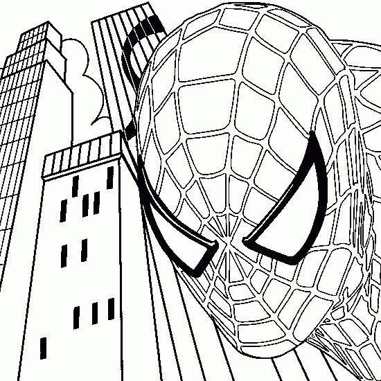 coloriage de: spiderman,super,heros,coloriage,ligne