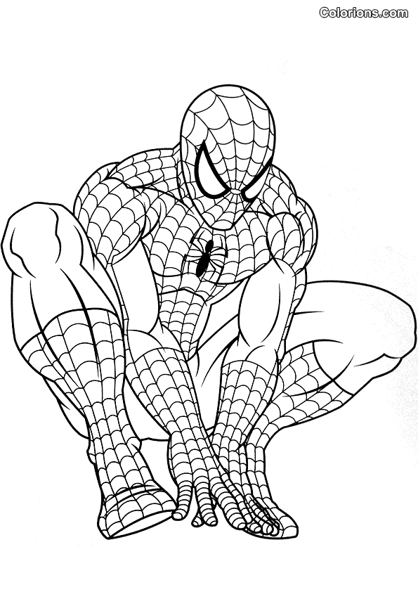 coloriage spiderman lego
