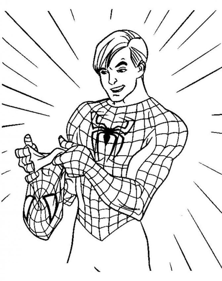 spiderman coloriage 