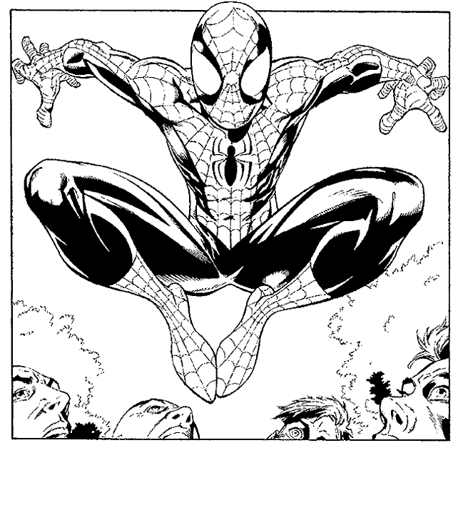 coloriages spiderman coloriages